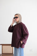 burgundy tshirt